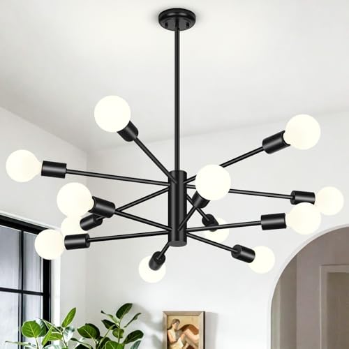 12 Light Modern Chandelier for Dining Room