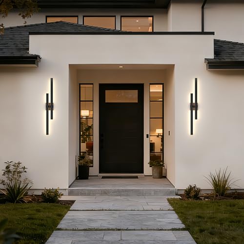 37 Inch Aluminum Long Outdoor Wall Light 3000K