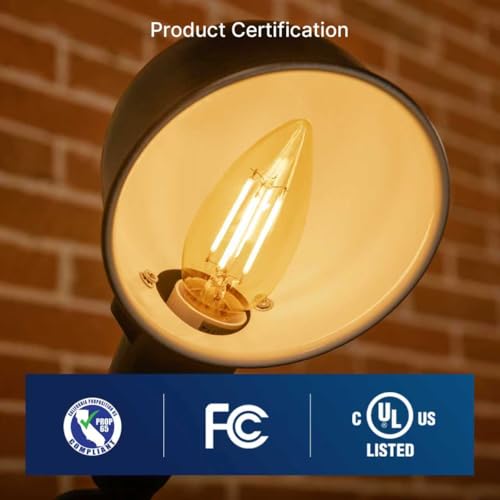 40W Equivalent LED Chandelier Light Bulbs (12 Count)