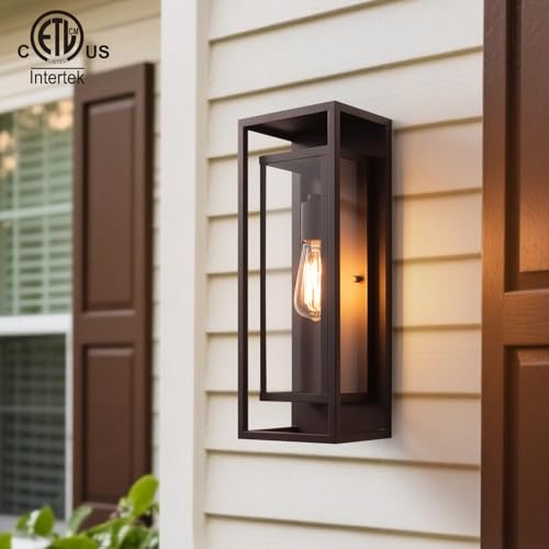18" Modern Outdoor Porch Wall Light (2 Count)