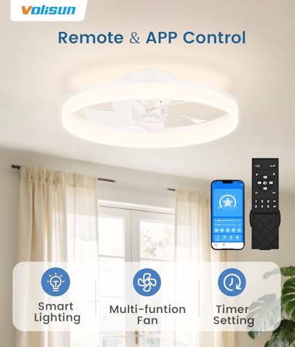 Low Profile Ceiling Fans with Lights and Remote