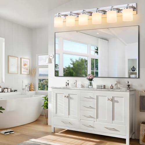 Modern Bathroom Light Fixtures Over Mirror