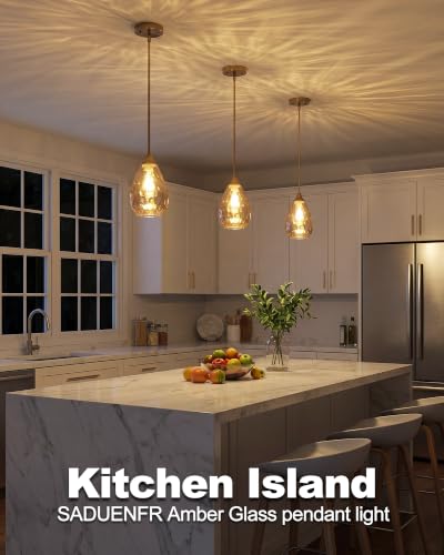 Glass Pendant Lights Kitchen Island
