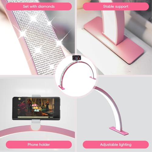 Large 29 inch Half Moon Light for Nail Desk