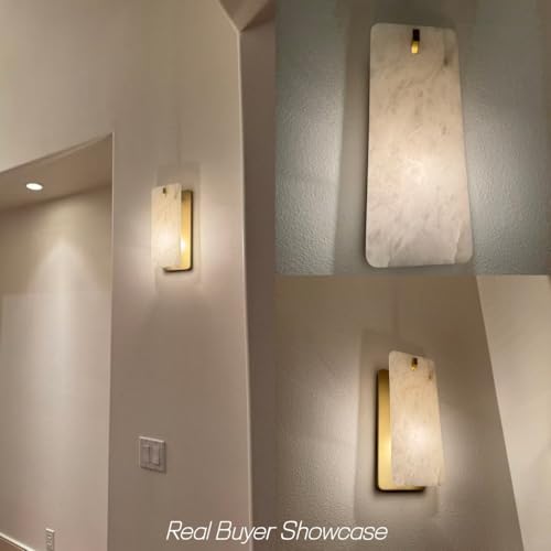 12 Inch Alabaster Wall Sconce