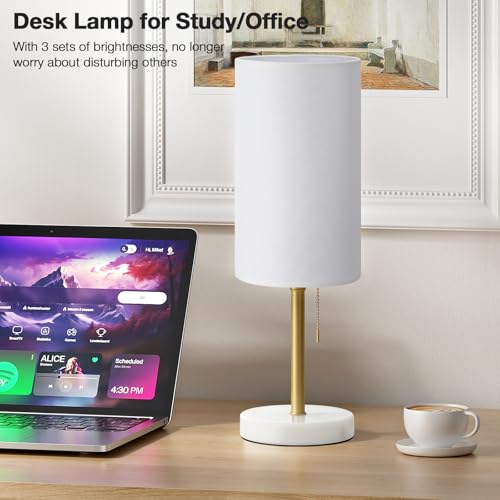 17" Bedside Table Lamp for Bedroom