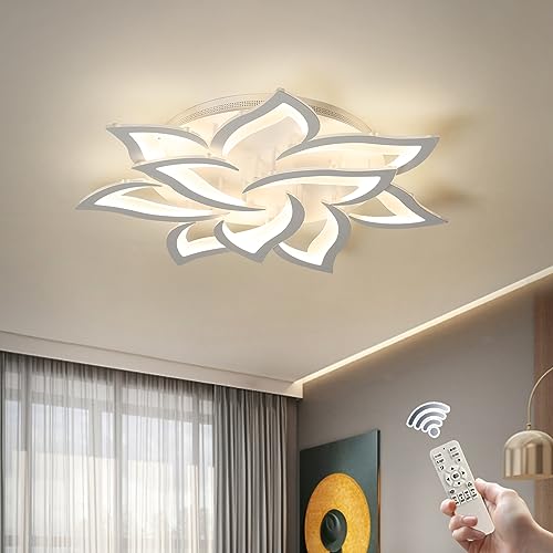 33.5" Modern LED Low Profile Flush Mount Ceiling Light
