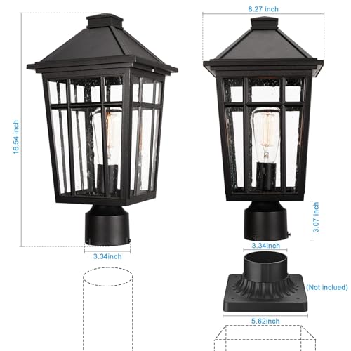 2pcs Large Outdoor Post Lights Lamp