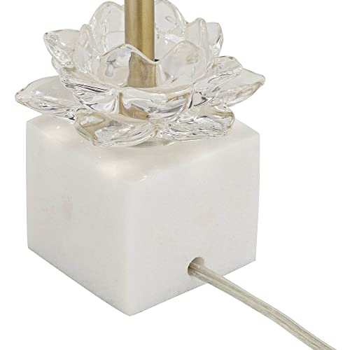 Phoebe 28 1 2" Tall Buffet Table Lamps Set of 2 Gold Marble Glass Modern (2 Count)