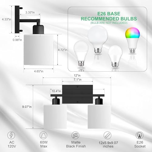 Black Bathroom Light Fixtures Over Mirror