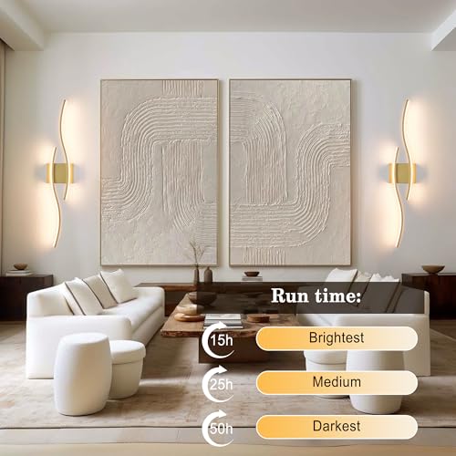 Wireless Wall Sconces Set of 2 (2 Count)
