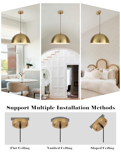 Gold Pendant Lights Kitchen Island (2 Count)
