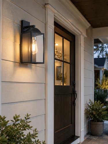 Outdoor Wall Sconce (1 Pack, Black)