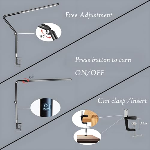 Aluminum LED Desk Lamp with Super Long Arm