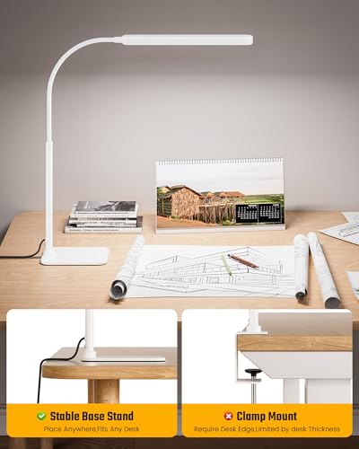 Eye Caring LED Desk Lamp Work Lamp Office Lamp with Base