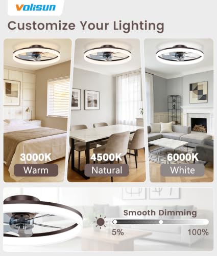 Low Profile Ceiling Fans with Lights and Remote