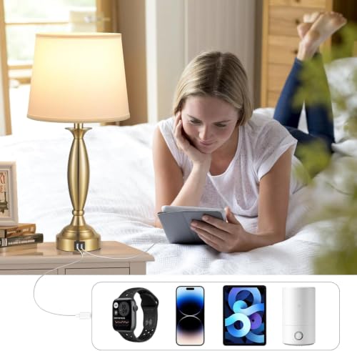 Bedroom Lamps for Nightstand (2 Count)