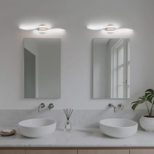 Battery Operated Silver Wall Sconce (2 Count)