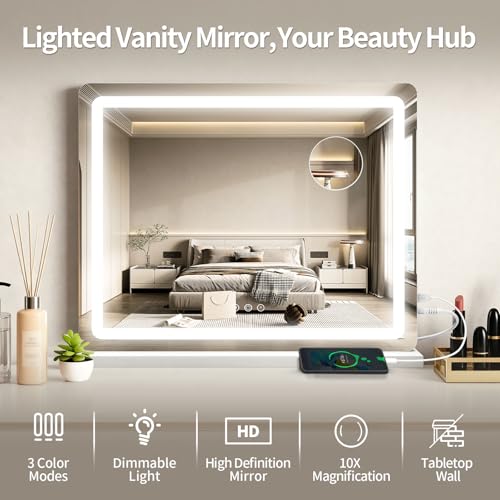 23"x 18" Large Vanity Mirror with Lights