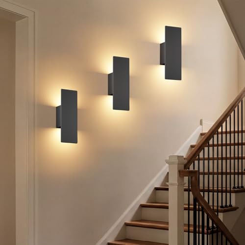 Hardwired Black Wall Sconces (2 Count)