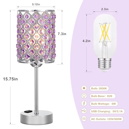 Crystal Lamps for Night Stands