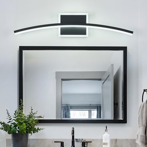 Modern LED Wall Sconce Black Light Fixtures Over Mirror Modern Bath Wall Lighting for Bathroom