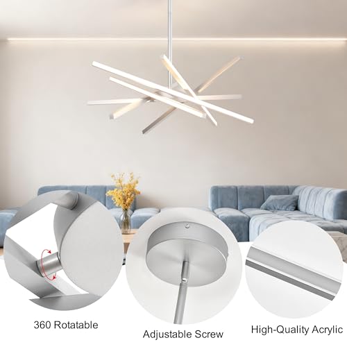 Modern Silver LED 6
