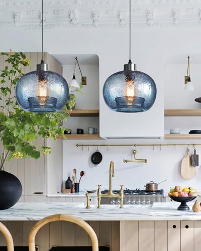Glass Pendant Lights Kitchen Island (2 Count)
