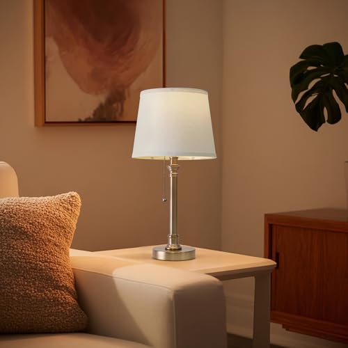 19.5" Warm Gold Small Table Lamps Set of 2 for Living Room Bedroom (2 Count)
