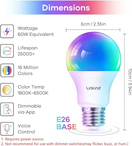 Smart Light Bulbs (4 Count)