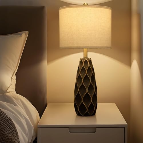27.5" Ceramic Table Lamps for Bedroom Living Room Lamps Set of 2 (2 Count)