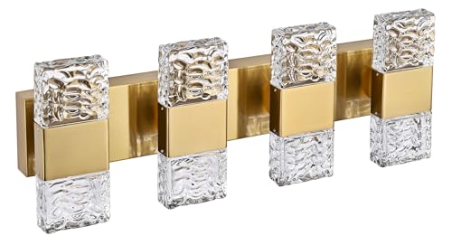 4 Lights Bathroom Vanity Light Fixtures 3000K Warm Lighting