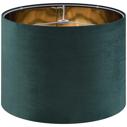 Green Velvet Drum Lamp Shade