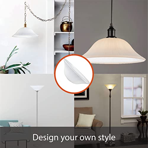 23144 11A Frosted Traditional Style Replacement Glass Shade for Medium Base Socket Torchiere Lamp
