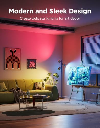 Tree Floor Lamp with 3 Rotatable Lights