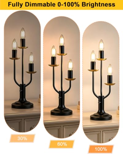 Vintage Candle Table Lamp 3