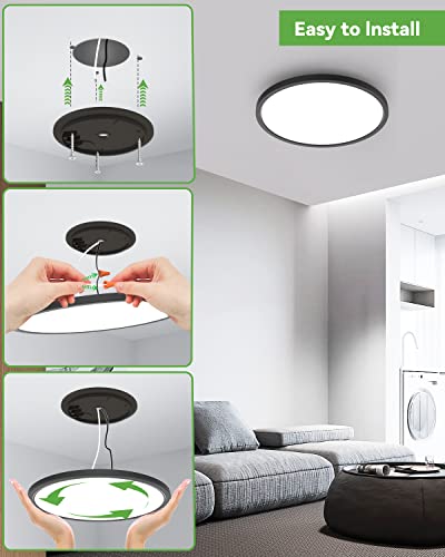 4Pack 12 Inch LED Ceiling Light Flush Mount (4 Count)