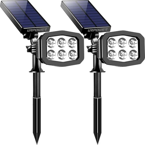 Solar Spot Lights Outdoor Adjustable Spotlights (2 Count)