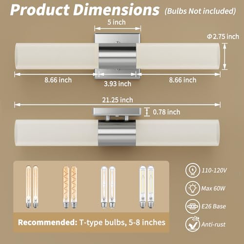Modern 21" Bathroom Vanity Wall Sconce