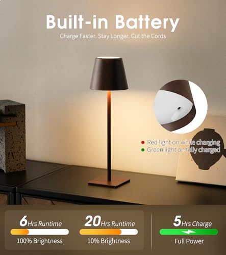 3 Pack Cordless Table Lamp (3 Count)
