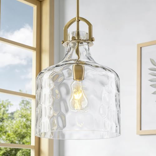 Oversized Large Hammered Glass Pendant Lights Kitchen Island Lighting