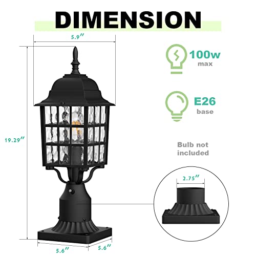 Dusk to Dawn Outdoor Post Lights (2 Count)