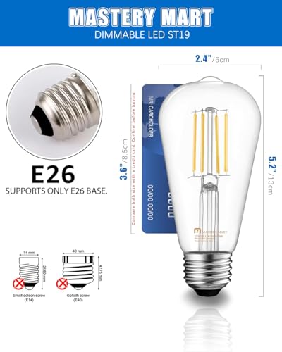 24 Pack Vintage LED Edison Bulbs (24 Count)