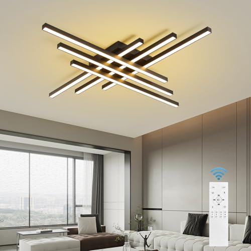 43.3" Modern Ceiling Light with Remote