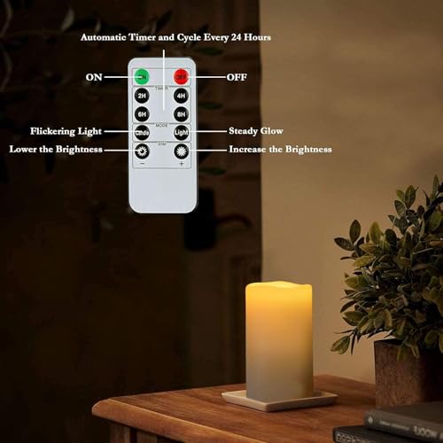 4" x 6" Large Waterproof Outdoor Flameless Candles (4 Count)