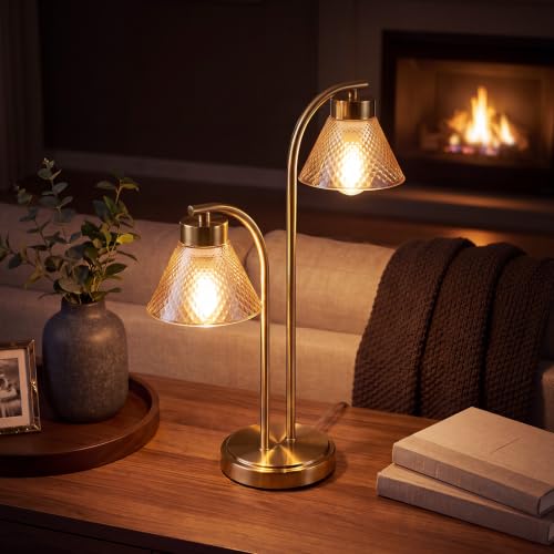 Mid Century Modern Gold Lamp for Bedroom