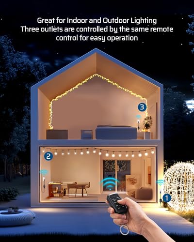 Outdoor Remote Control Outlet (3 Count)