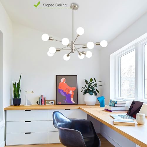 Chandeliers for Dining Room Brushed Nickel 10