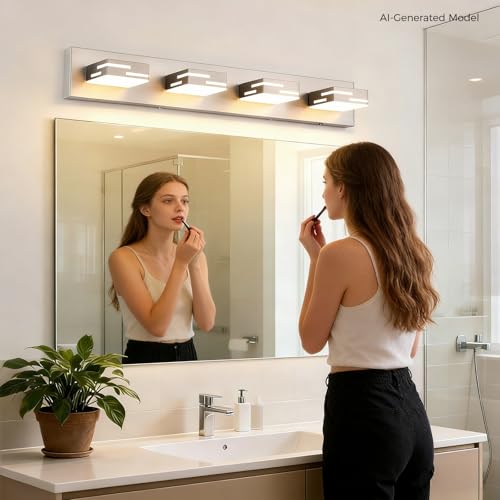4 Light 5CCT Modern Bathroom Vanity Light Fixtures