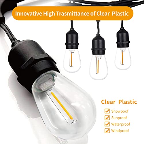 24 Pack S14 LED Outdoor String Light Replacement Bulbs (24 Count)